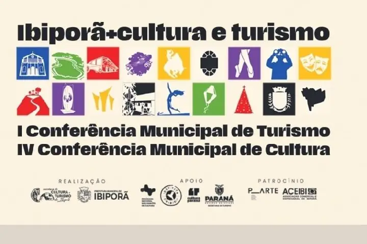  A Prefeitura e Secretaria Municipal de Cultura e Turismo convidam população para Conferências Ibiporã + Cultura e Turismo.