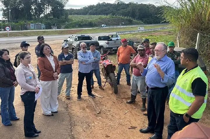 Famílias e produtores querem solução no acesso à Placa da Vaca, reforça deputado Tercilio Turini