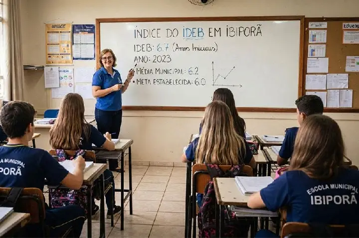IDEB divulga balanço da Educação em 2026. Administração recupera 1,0 ponto e comemora com festa