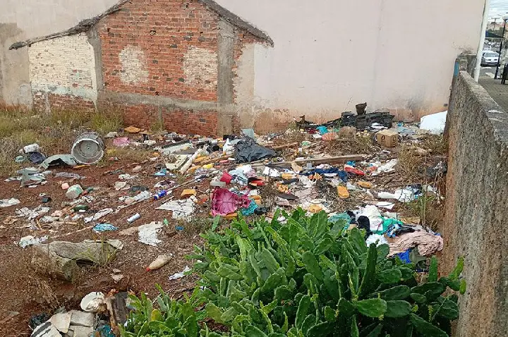 Moradores da avenida Paraná, sofrem com lixo enquanto prefeitura focava atenção em campanha política