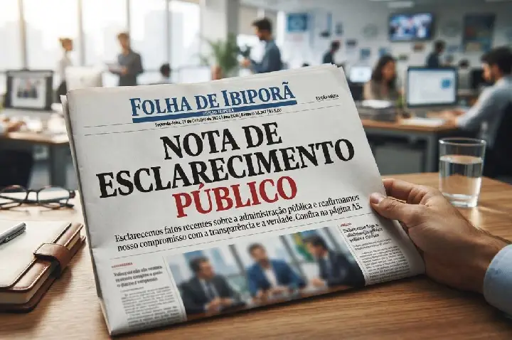 NOTA DE ESCLARECIMENTO PÚBLICO