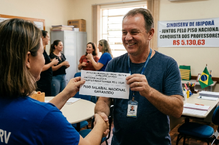 SINDISERV garante piso nacional de R$ 5.130,63 e pagamento retroativo para professores aposentados e pensionistas