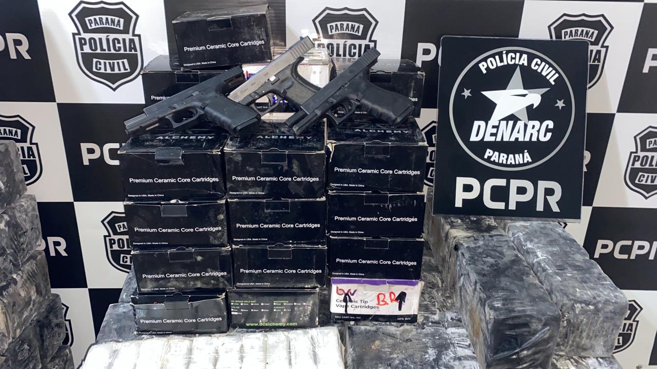 PCPR apreende carregamento de drogas avaliado em R$ 40 milhões
