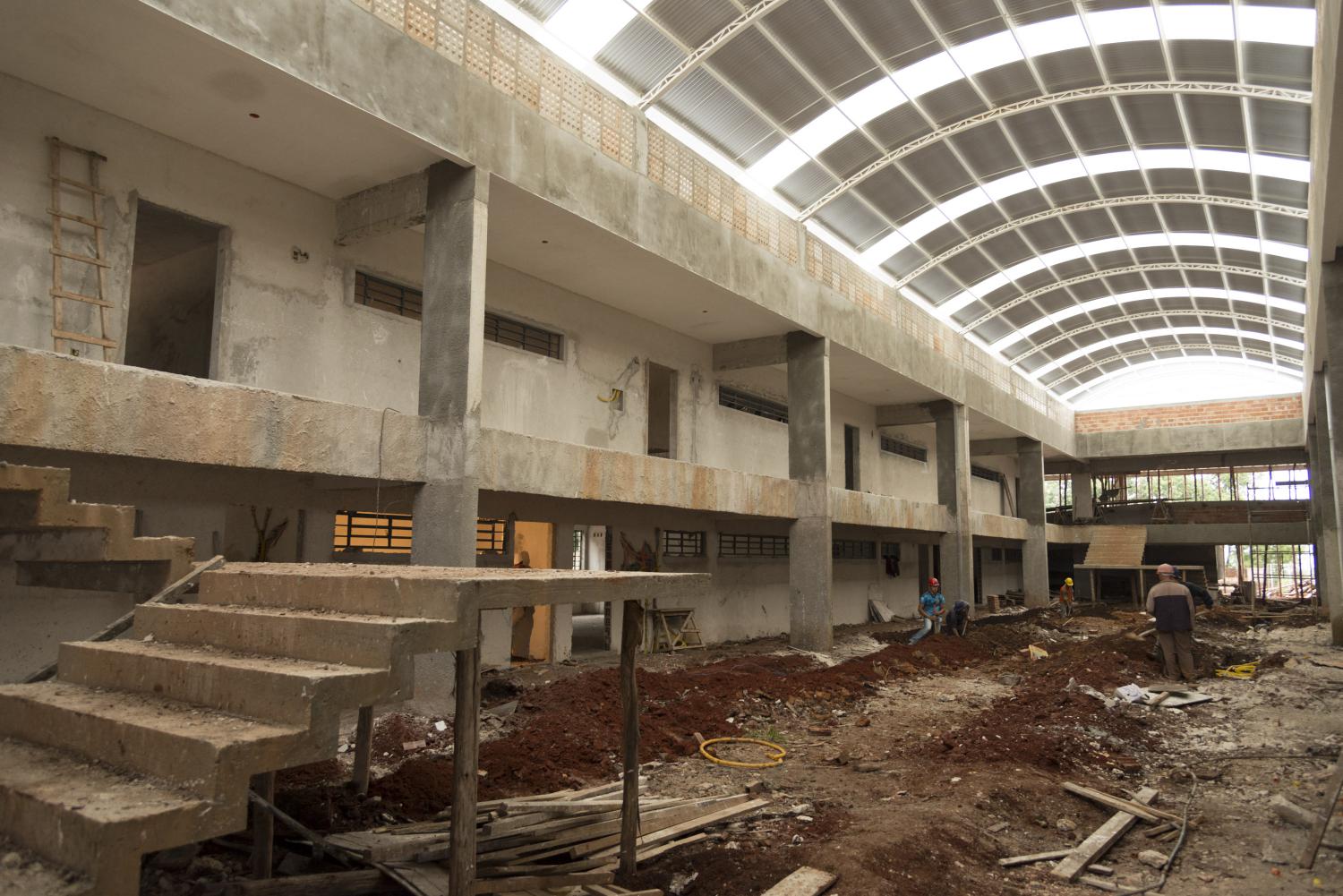 Governo do Estado mantém obras de escola profissionalizante em ritmo acelerado