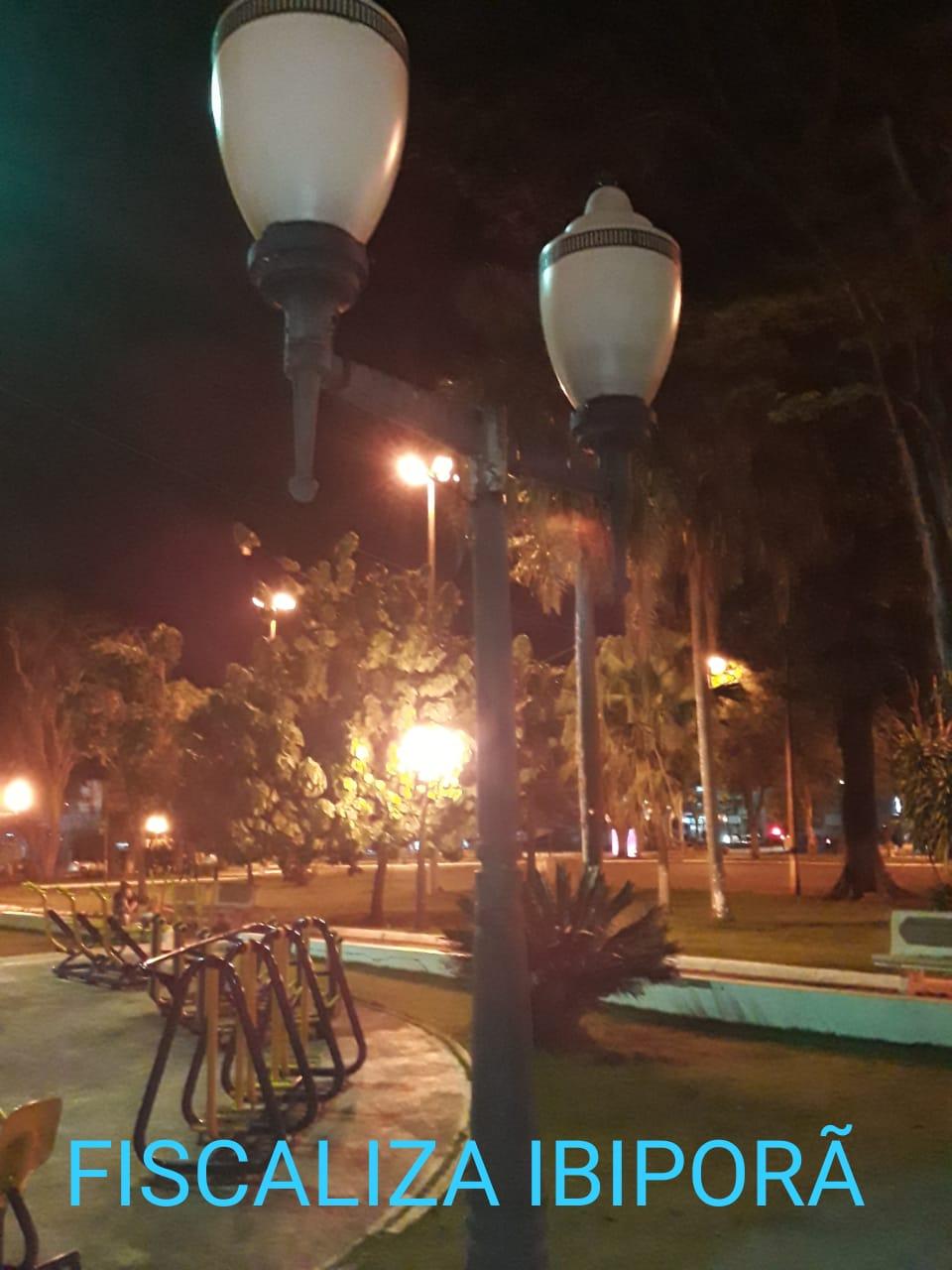 “Fiscaliza Ibiporã” cobra iluminação na Praça Pio XII
