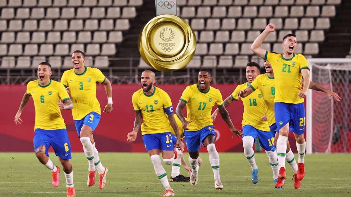 Brasil bate Espanha e é bicampeão olímpico no futebol masculino