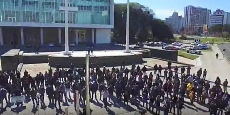 Forças de segurança protestam por reajuste salarial e condições de trabalho