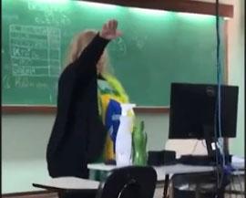 Professora que fez saudação nazista em sala de aula é demitida de escola no Paraná