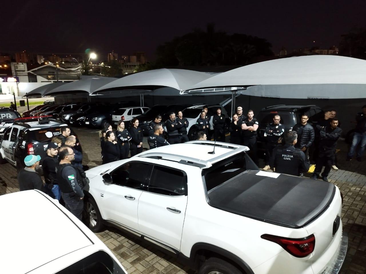 A Polícia Civil realiza Operação Escola Segura no Paraná e mais quatro estados