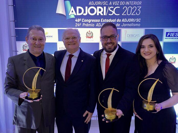 Testo Notícias alcança feito inédito na maior premiação do jornalismo catarinense