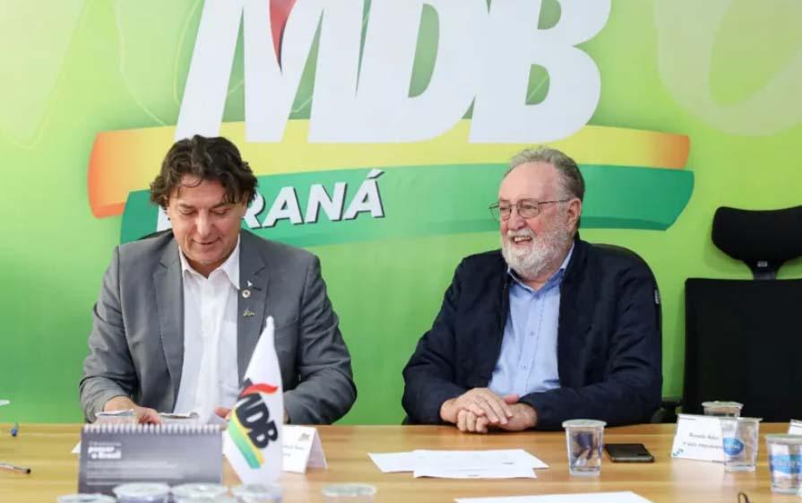 Tercílio Turini assina filiação no MDB e engrossa apoio ao governo Ratinho Junior