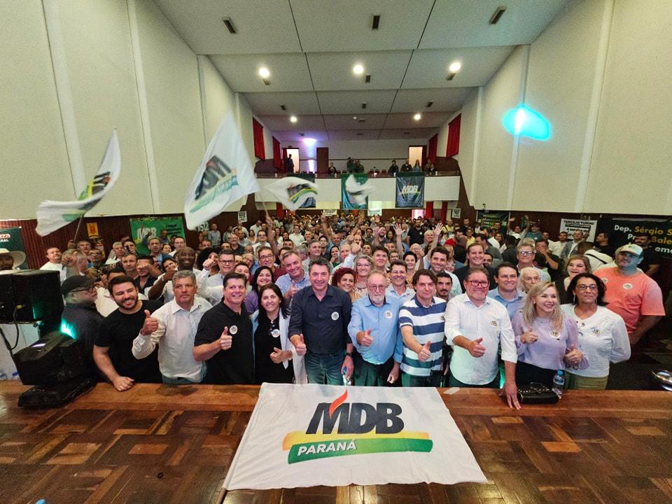 MDB realiza Encontro Estadual e lança a pré-candidatura de Tercílio Turini a prefeito de Londrina