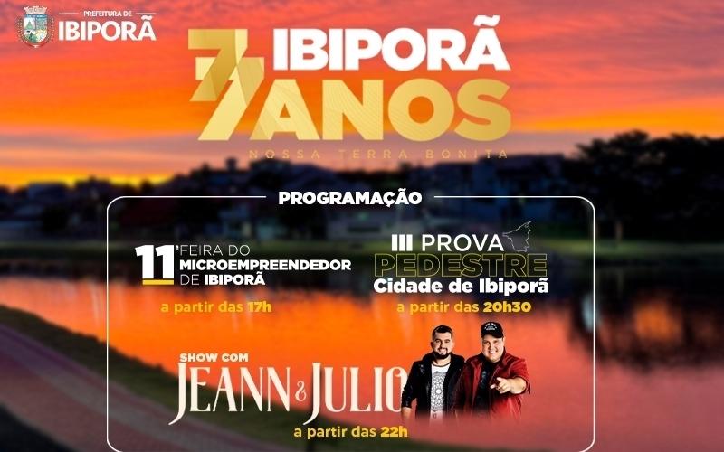 Ibiporã celebra 77 anos com feira do empreendedor, corrida e show no Lago Beltrão Park