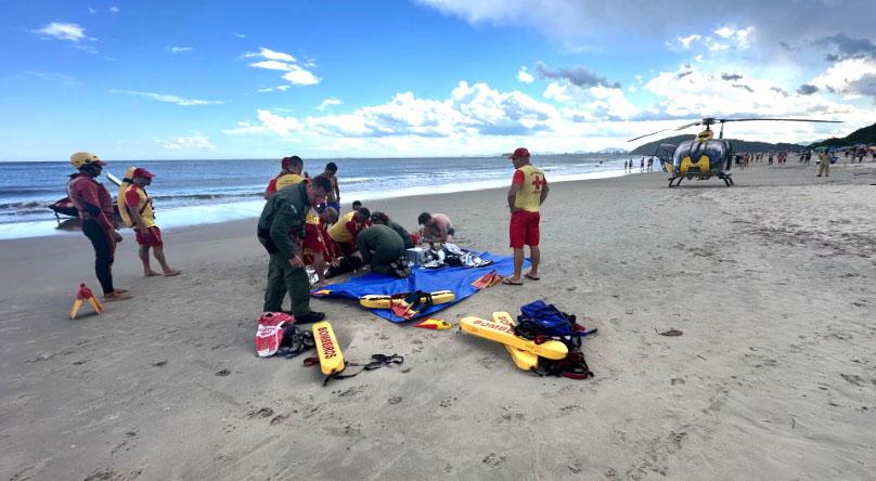 Dois jovens de 24 anos morrem afogados na Praia Mansa, em Matinhos