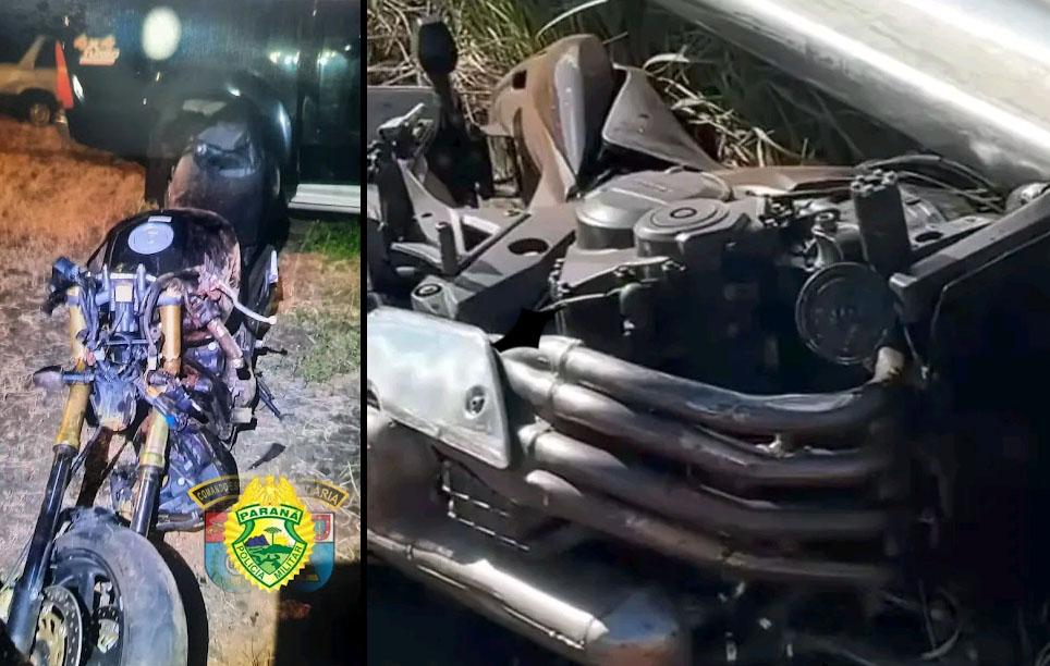 Motociclista morre em queda de moto na PR-160, próximo a Cornélio Procópio