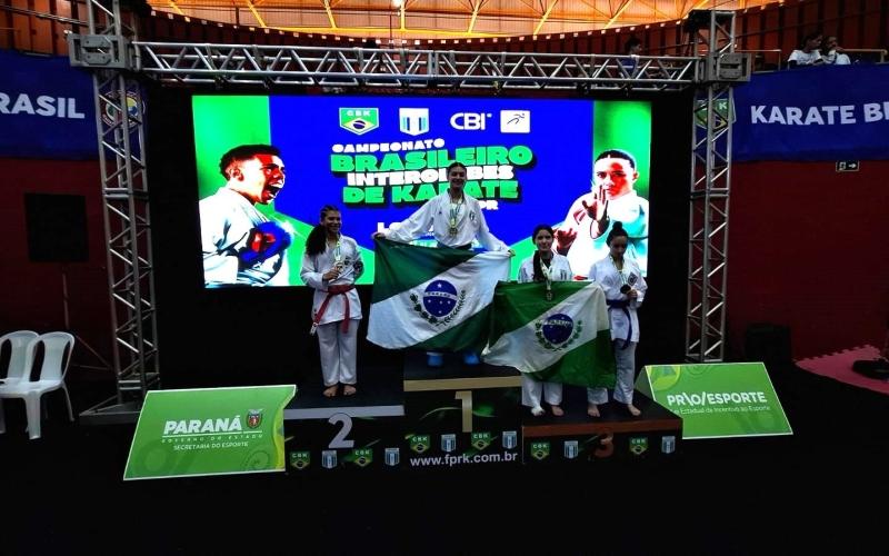 Atletas de Ibiporã se destacam no Campeonato Brasileiro de Karatê e colocam Paraná no pódio