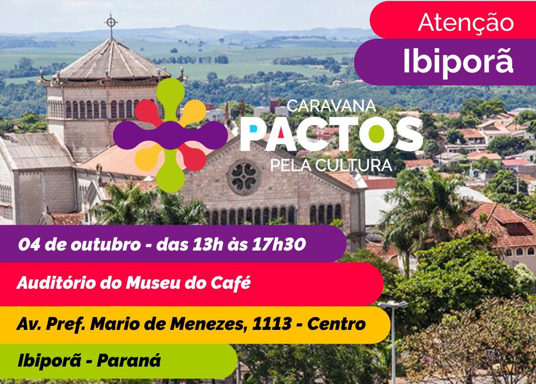 Caravana “Pactos pela Cultura” chega à Ibiporã para auxiliar municípios na execução da Política Nacional Aldir Blanc