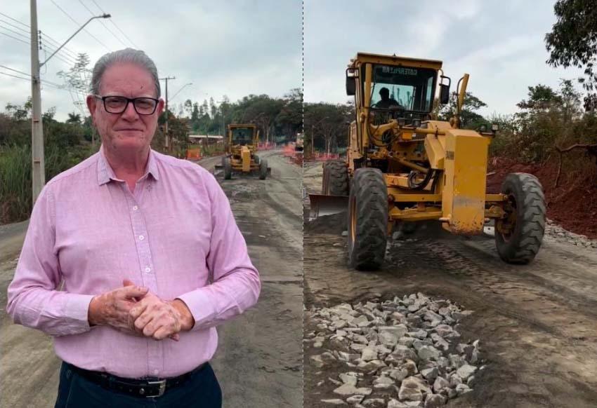 Vereador Hugo Furrier (MDB) cobra detalhes sobre obras em andamento no município
