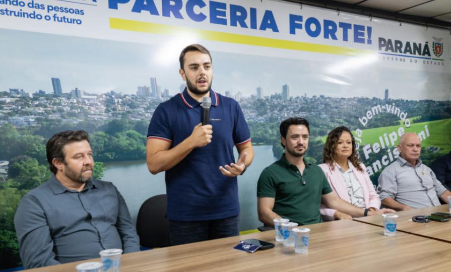Deputado Felipe Francischini em visita pela região destinou R$ 3 milhões para Apucarana