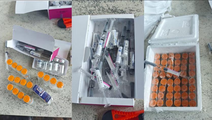 Mulher tenta transportar canetas emagrecedoras contrabandeadas em carro da saúde e acaba presa