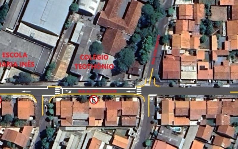 Trechos das ruas Alcides Pelisson e Francisco Loures Salinet têm mudanças, a partir desta sexta-feira