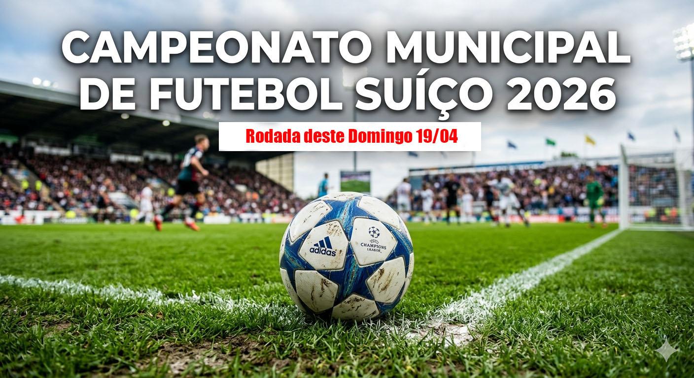 Campeonato Municipal de Futebol Suíço tem rodada hoje com 15 jogos