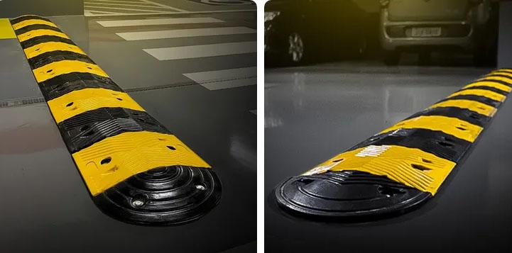 Ibiporã inova na segurança viária e substitui quebra-molas de asfalto por borracha reciclada