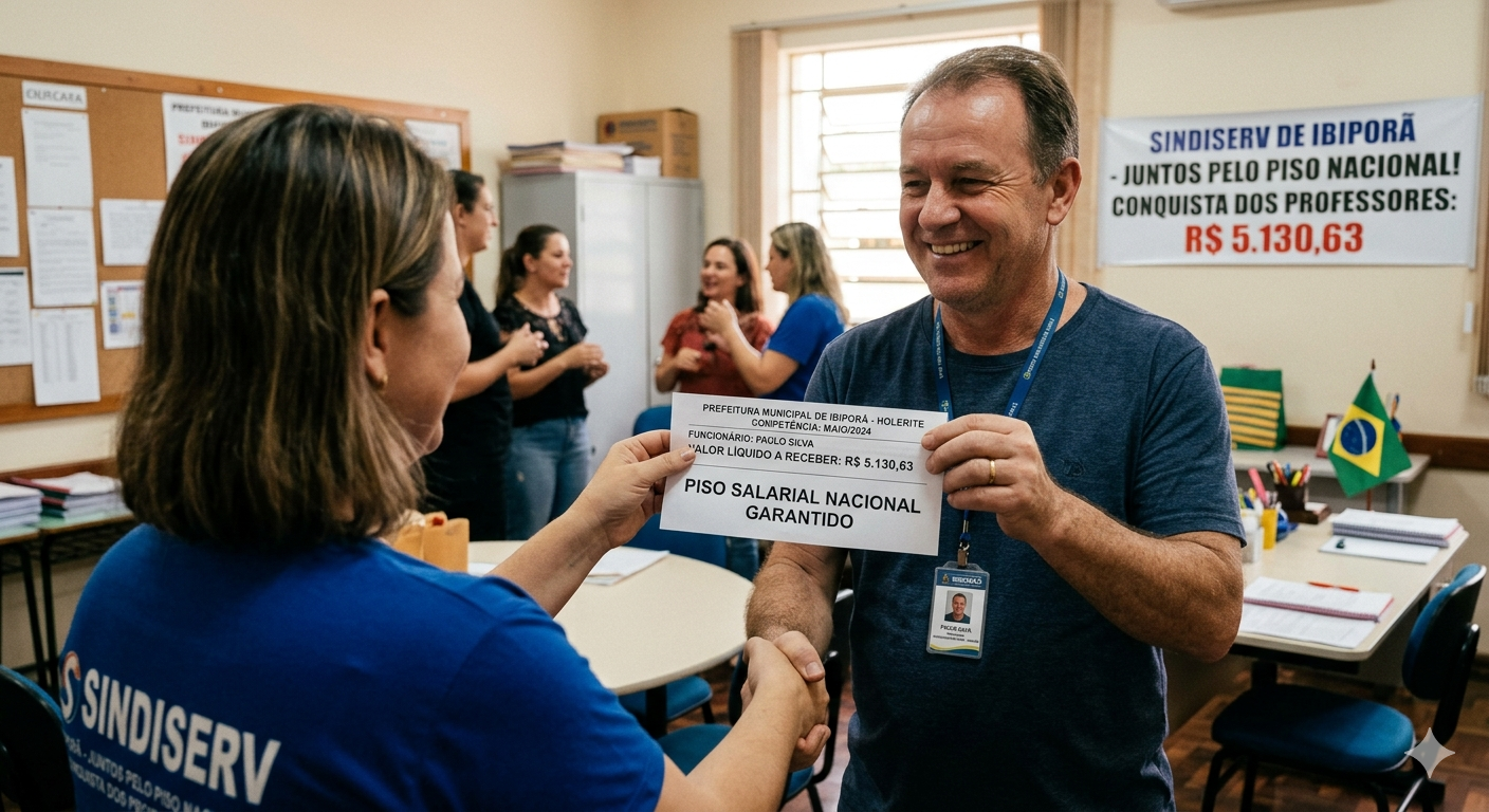 SINDISERV garante piso nacional de R$ 5.130,63 e pagamento retroativo para professores aposentados e pensionistas