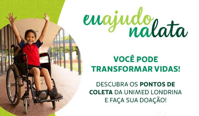 Unimed Londrina entrega cadeiras de rodas da campanha Eu Ajudo na Lata nesta sexta-feira (3)