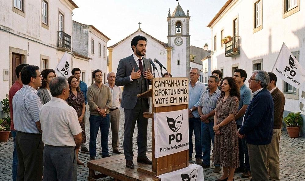 O candidato real e a Máquina Pública do Oportunismo