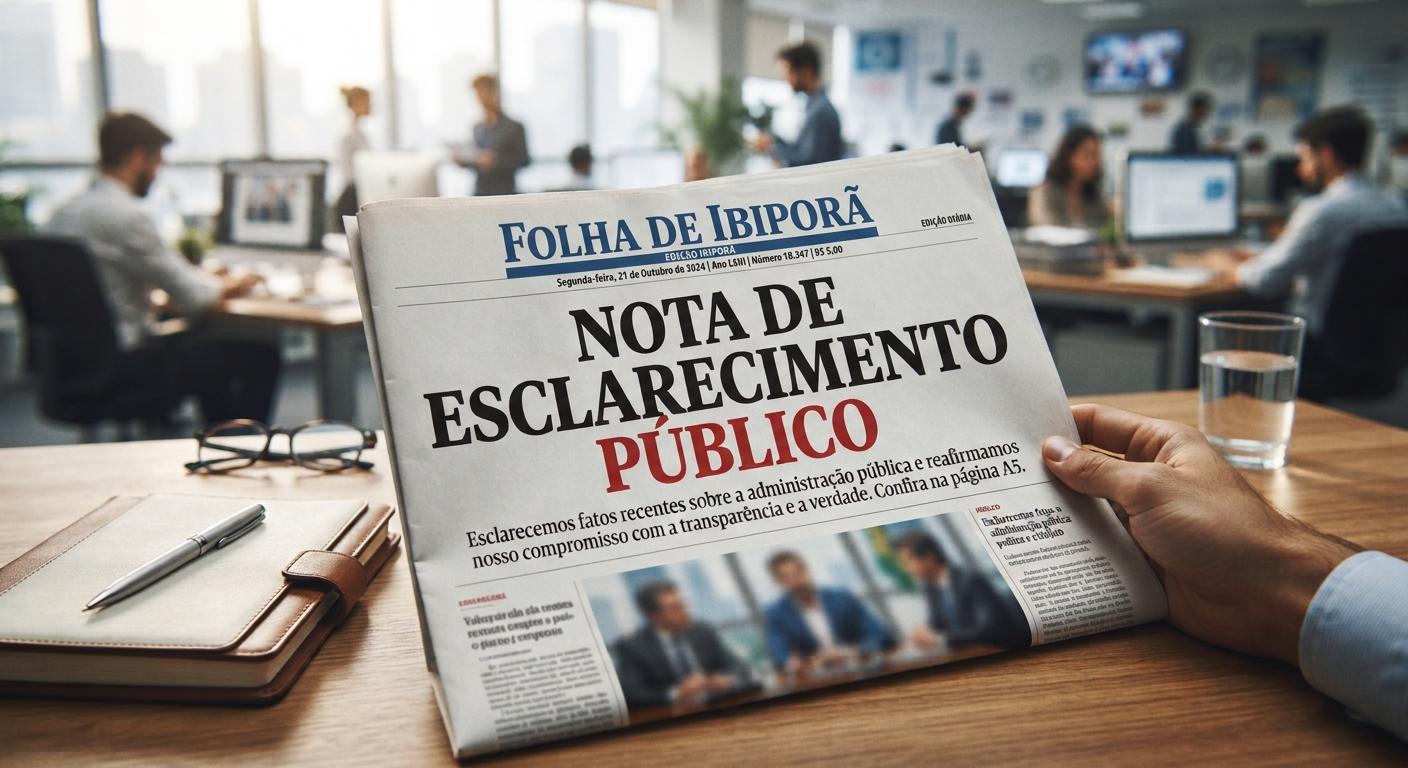 NOTA DE ESCLARECIMENTO PÚBLICO